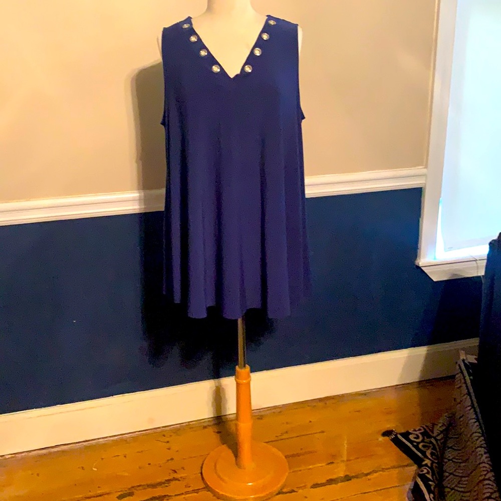 New Direction Sleeveless royal blue tank